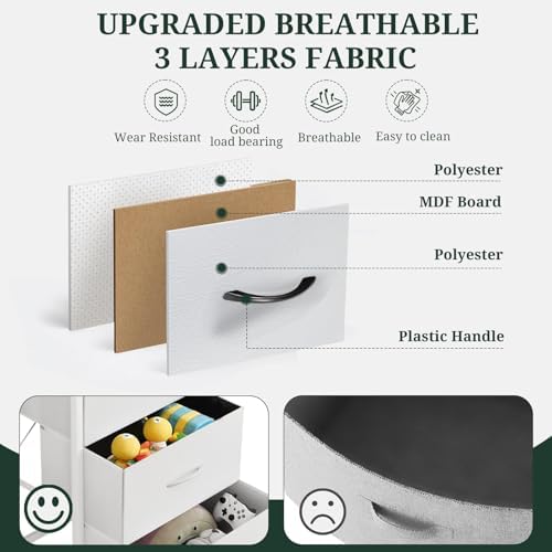6-Drawer Dresser for Bedroom, Anti-Tip Wide Storage Organizer - Image 6