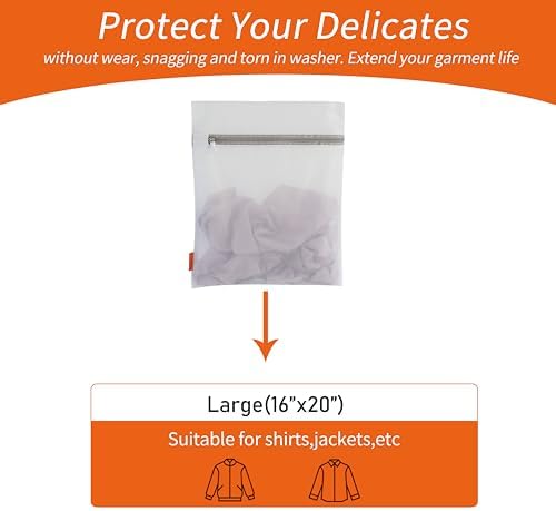 Polecasa Mesh Laundry Bags 3 Pack, 16 x 20" Large, Fine Mesh for Delicates - Image 2