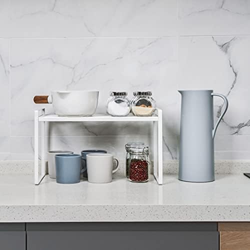Shantton Cabinet Shelf Organizer, Pantry Shelf Rack, White 16.1x10.6x9.5 - Image 2