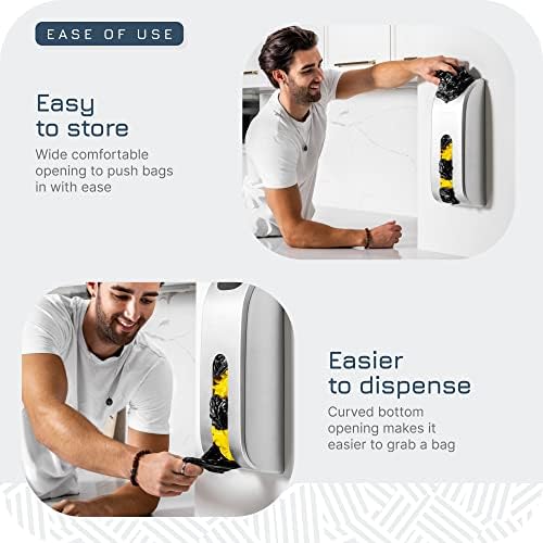 Wall-Mounted Plastic Bag Holder & Grocery Bag Organizer / Dispenser - Image 3