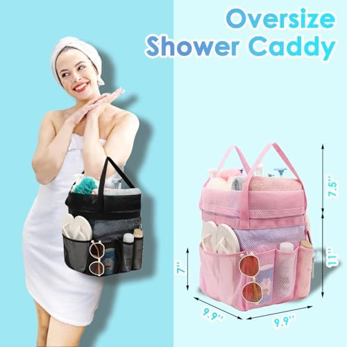 Fammart Mesh Shower Caddy Portable, Shower Bag College Dorm Room Essentials - Image 2