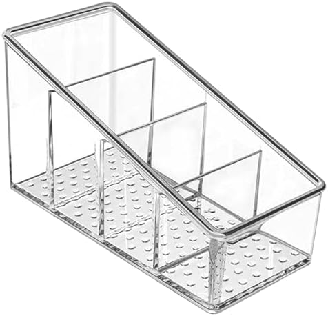 MaxGear Remote Control Holder Clear TV Remote control Storage Organizer Small Plastic Caddy for Home, 1 Pack by MaxGear