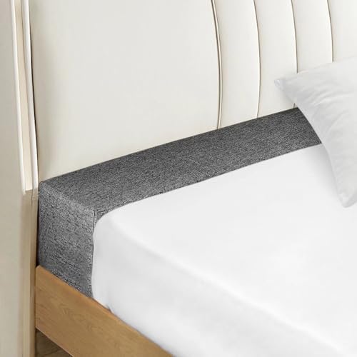 Bed Gap Filler,High-Density Bed Crack Filler with Removable Cover,Mattress Extender for Headboard Gap,Spacer Filler Between Mattress and Wall,Bed Wedge Gap Filler,Full Size,Dark Gray,72"x2"x6" by NANGELRN