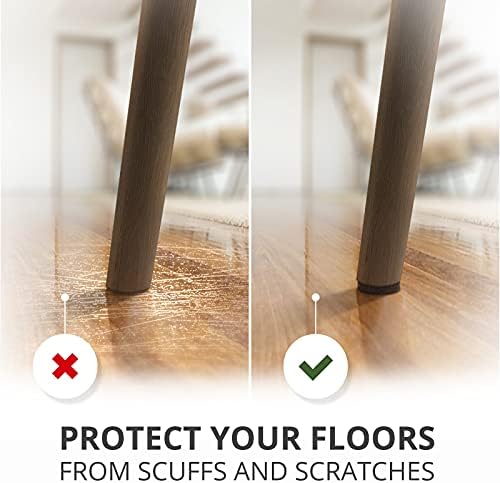 Felt Furniture Pads X-PROTECTOR 235 PCS Premium Furniture Pads - Felt Pads Furniture Feet Best Wood Floor Protectors - Protect Your Hardwood & Laminate Flooring! - Image 4