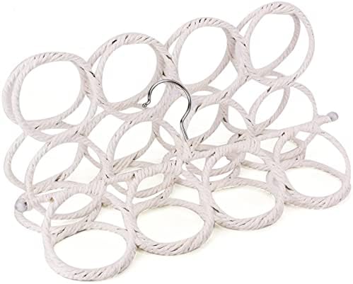 Tosnail Pack of 2 Scarf Hanger Holder Organizer Space Saver for Tie, Belt, Scarves, Socks - White - Image 2