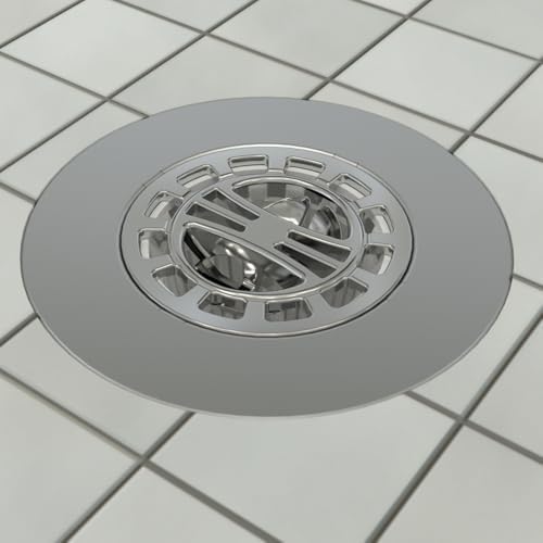 Danco Snap-in Shower Drain Cover with in-Drain Hair Catcher, 4-1/4" Round, Chrome Strainer, (10529) - Image 5