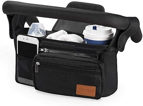 Momcozy Universal Stroller Organizer with Insulated Cup Holder by Momcozy