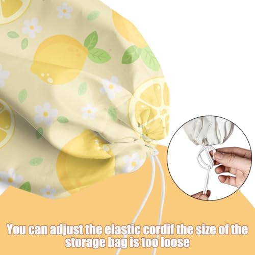 Cute Lemons Plastic Bag Holder, Wall Mount Grocery Bag Holder - Image 4