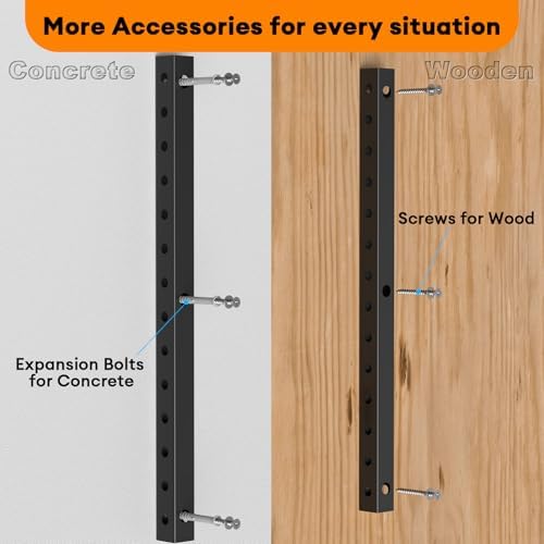 Lumber Storage Rack Wall Mount - Wood Storage Racks Heavy Duty Metal Shelf Wall Mount Wood Organizer Racks for Shed, Workshop, Garage, Basement, Wall Storage Racks - Indoor & Outdoor Use - Image 6