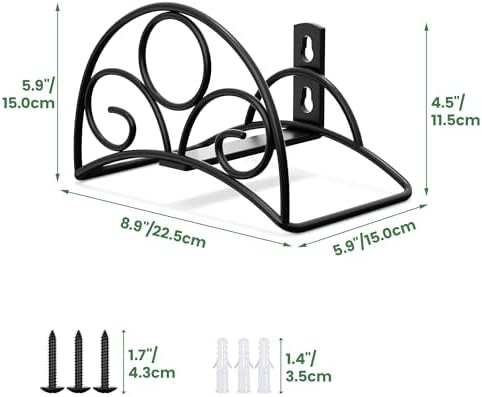 Metal Garden Hose Holder - Wall Mounted Water Hose Holder - Hose Hanger Heavy Duty for Water Hose Extension Cords Vacuum Hose - Image 7