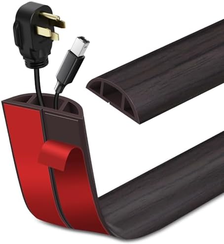 LSGCQ Floor Cord Cover Self Adhesive Cord Hider Floor Cable Management by LSGCQ