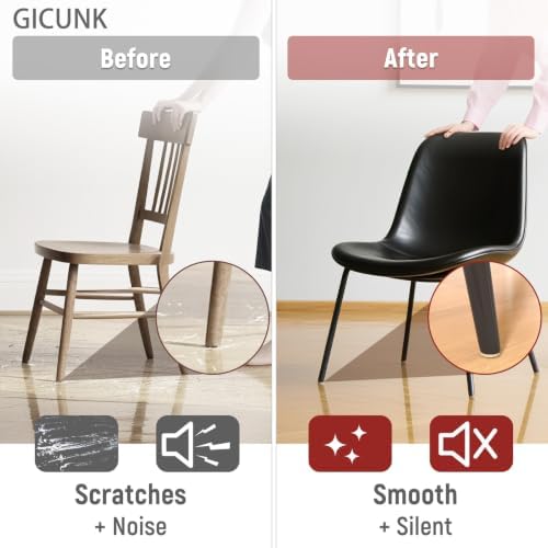 GICUNK 88 Pcs Felt Furniture Pads Chair Leg Floor Protectors, Beige - Image 2