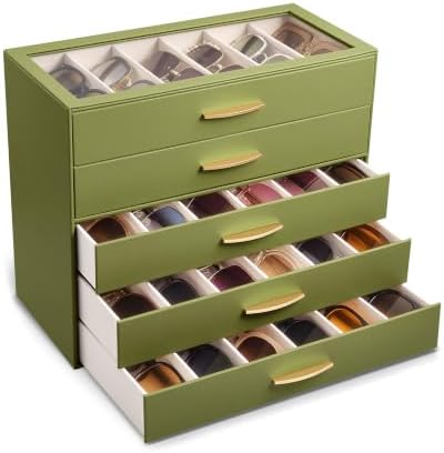 Lolalet Sunglasses Organizer Case for Women, Eyeglass Storage Holder by Lolalet