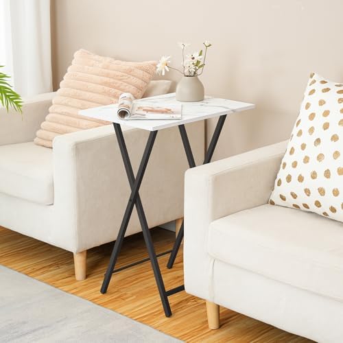 HOOBRO Folding TV Tray, Stable Snack Table for Small Space - Image 5