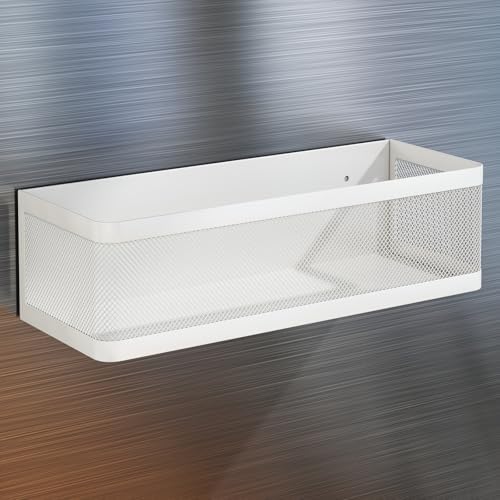 1 Pcs Magnetic Spice Rack For Refrigerator, White, 13.8''L*5.1''W*3.9''H by WOCHUANGSI