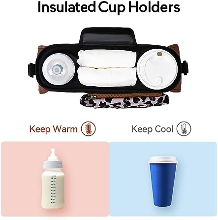 Momcozy Universal Stroller Organizer with Insulated Cup Holder - Image 6