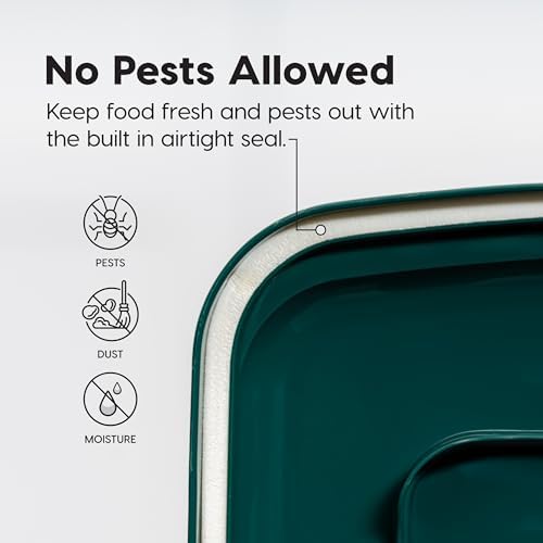 IRIS USA Airtight Pet Food Container, Up to 22 lbs, Green - Image 4
