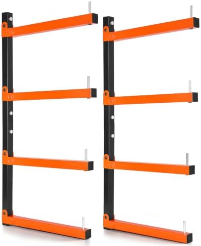 VEVOR Lumber Rack, 4-Tier 2-Pack 110 lbs per Tier, Foldable Wood Storage by VEVOR