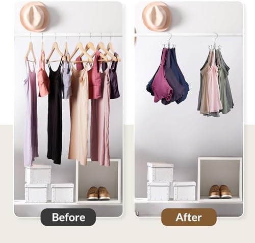ZEDODIER Tank Top Hanger, Rotating Bra Organizer for Closet, Holds 24 Bras - Image 2
