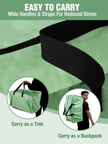 WORKPRO 1 Pack Extra Large Moving Bags with Backpack Straps & Handles - Image 5