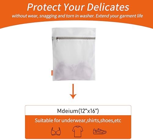 Polecasa Mesh Laundry Bags 3 Pack, 12 x 16" Medium, Fine Mesh - Image 2