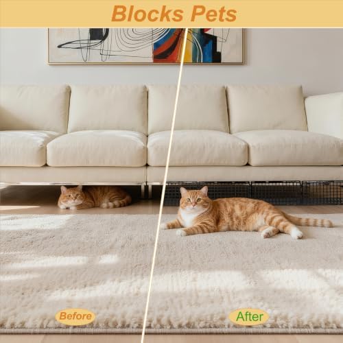 16 Pcs Under Couch Blocker for Pets, Bed Blocker with 50 Zip Ties - Image 3