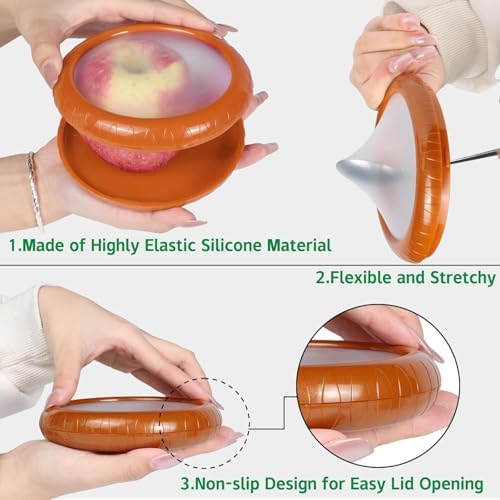 T-Raputa Avocado Saver and Onion Storage - Reusable refrigerator fruit storage containers - is the storage Apples, Tomatoes, Tomato,Garlic for Ideal(4 Set) - Image 4