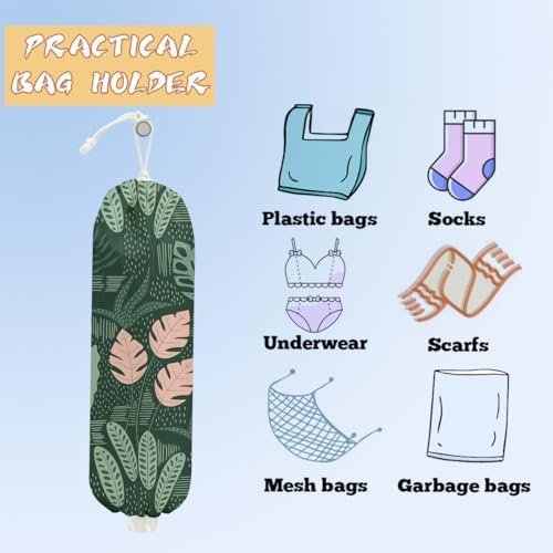 Seaweed Plastic Bag Holder, Grocery Bag Holder, Plastic Storage Bags - Image 3