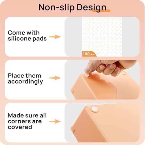 Vtopmart 25 Pack Plastic Drawer Organizers with Anti-slip Rubber Pads - Image 7