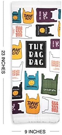 Plastic Bag Organizer, Shopping Bag holder, Wall Mount Plastic Bags Holders for grocery bags, Kitchen Washable Storage Dispenser, Carrier Storage Organizer Extra Large(23" x 9") - Image 3