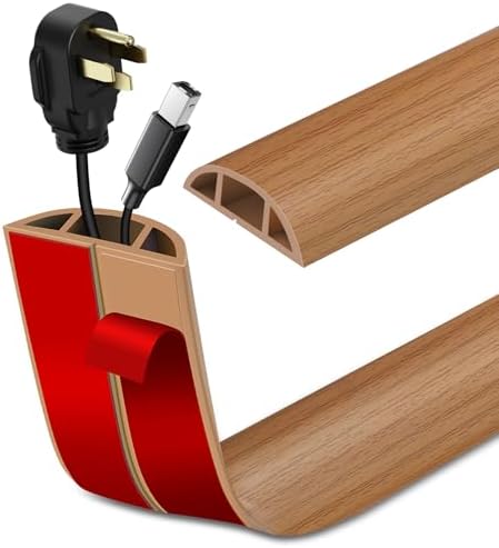 LSGCQ Floor Cord Cover Self Adhesive Cord Hider Floor Cable Management by LSGCQ