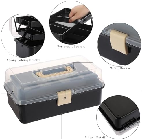 BTSKY 3-Layer Plastic Dividing Storage Box Craft Organizer and Storage - Image 5