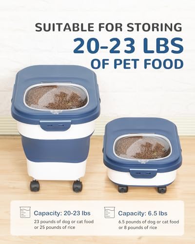 20-23 Lbs Dog Food Storage Container,Collapsible Dog Food Container - Image 3