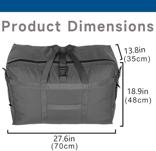 Arxus Large Duffel Bag, Waterproof Carry on Weekend Overnight Storage Bag over Luggage for Airline, Travel, Camping, Moving - Image 4