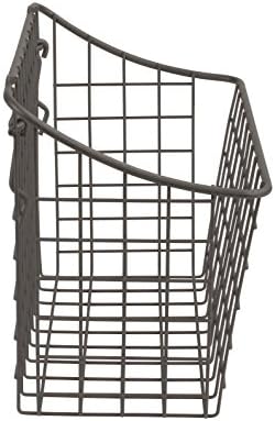 Spectrum Large Wire Basket Pegboard Wall Organizer Metal Pegboard Storage Bin Dual Mounting System for Garage Tools Workshop Supplies Craft Room Organization & Accessories, Industrial Gray - Image 6