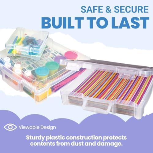 ArtBin 4-Piece Scrapbook Storage Set, Two 12x12 and Two 6x6 Boxes - Image 6