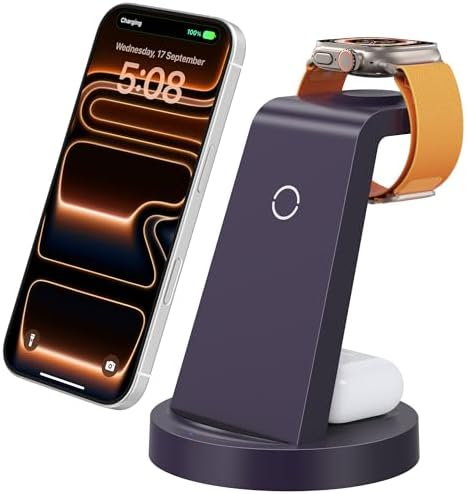 Anlmz 3 in 1 Charging Station - Wireless Charger for Apple Multiple Devices by WirelessCharger