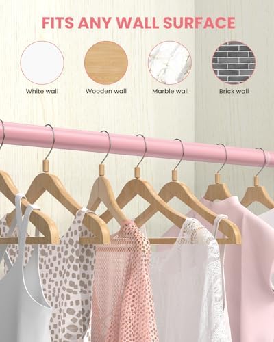 Supforce Adjuatable Closet Rods for Hanging Clothes Heavy Duty, 17-39in - Image 4