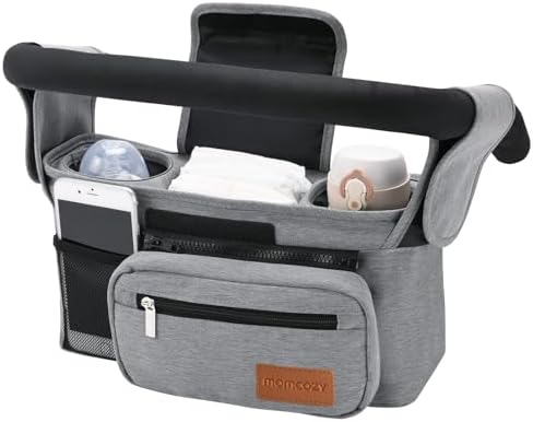 Momcozy Universal Stroller Organizer with Insulated Cup Holder by Momcozy