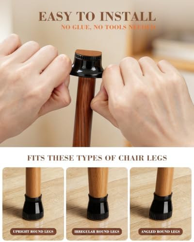 40 Pcs Chair Leg Floor Protectors for Hardwood Floors - Image 5