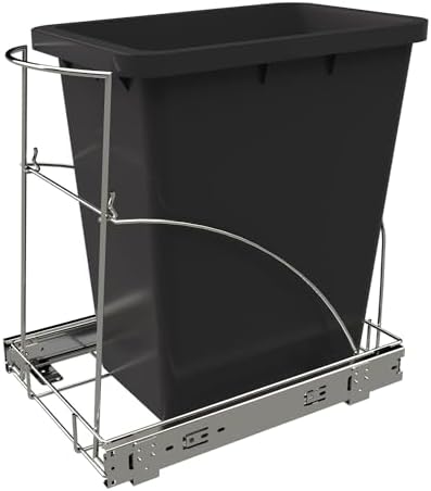 Pull Out Trash Can Under Cabinet & Under Sink, Heavy Duty Slider Organizer by TanamuCabinetSolutions