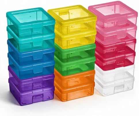 novelinks Plastic Small Storage Containers with Lids for Organizing by novelinks