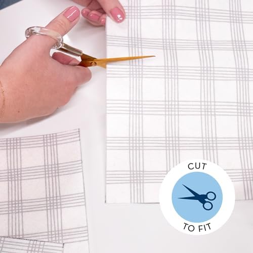 S&T INC. Fridge Liners, 5 Pack, 12" x 24", Plaid - Image 4