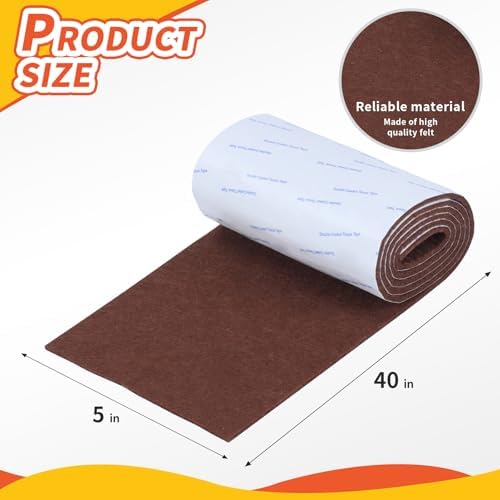 Felt Furniture Pads, 40 x 5 x 0.12 Inch Felt Strips - Image 2