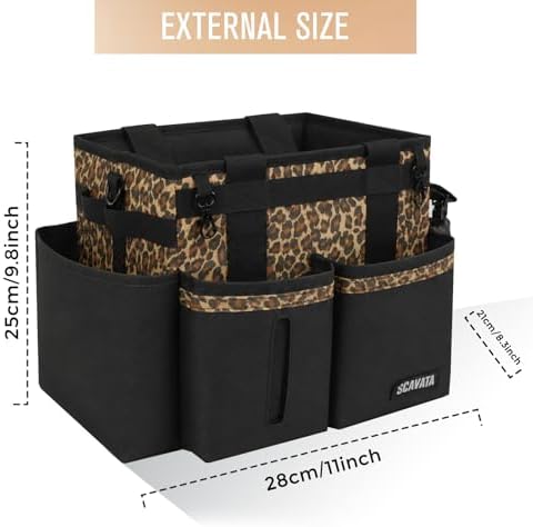 SCAVATA Compact Wearable Cleaning Caddy with Handle & Shoulder Straps - Image 5