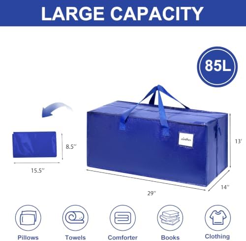 Extra Heavy Duty Large Moving Bags with Zippers and Reinforced Handles - Image 4