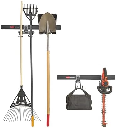 Rubbermaid Fasttrack Garage Storage System Tool Hanging Kit, Wall Mount Holder for Garden Lawn Tools/Garage/Home Organization by Rubbermaid