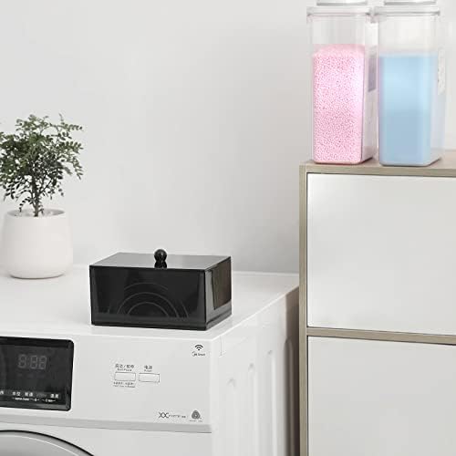 Farmhouse Laundry Dryer Sheet Holder Detergent Pods Container, Black - Image 5