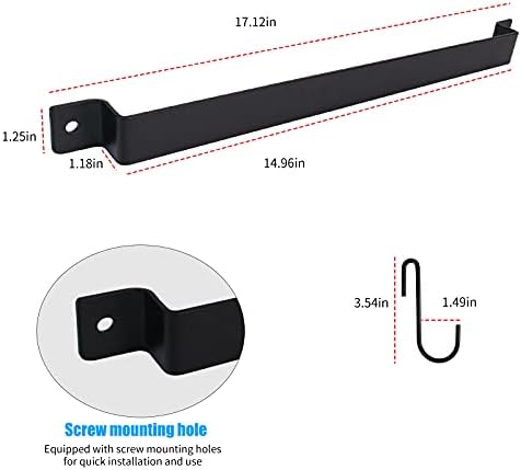 Wrought Iron Kitchen Holder: 10-Hook Wall-Mounted Utensil Rack with Black Finish - Ideal for Pots, Pans, Coffee Mugs - Image 4