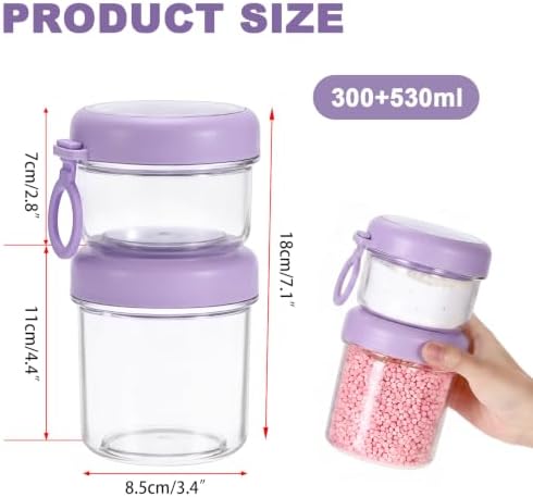 Portable Laundry Detergent Dispenser with Handle, Stackable Storage - Image 4